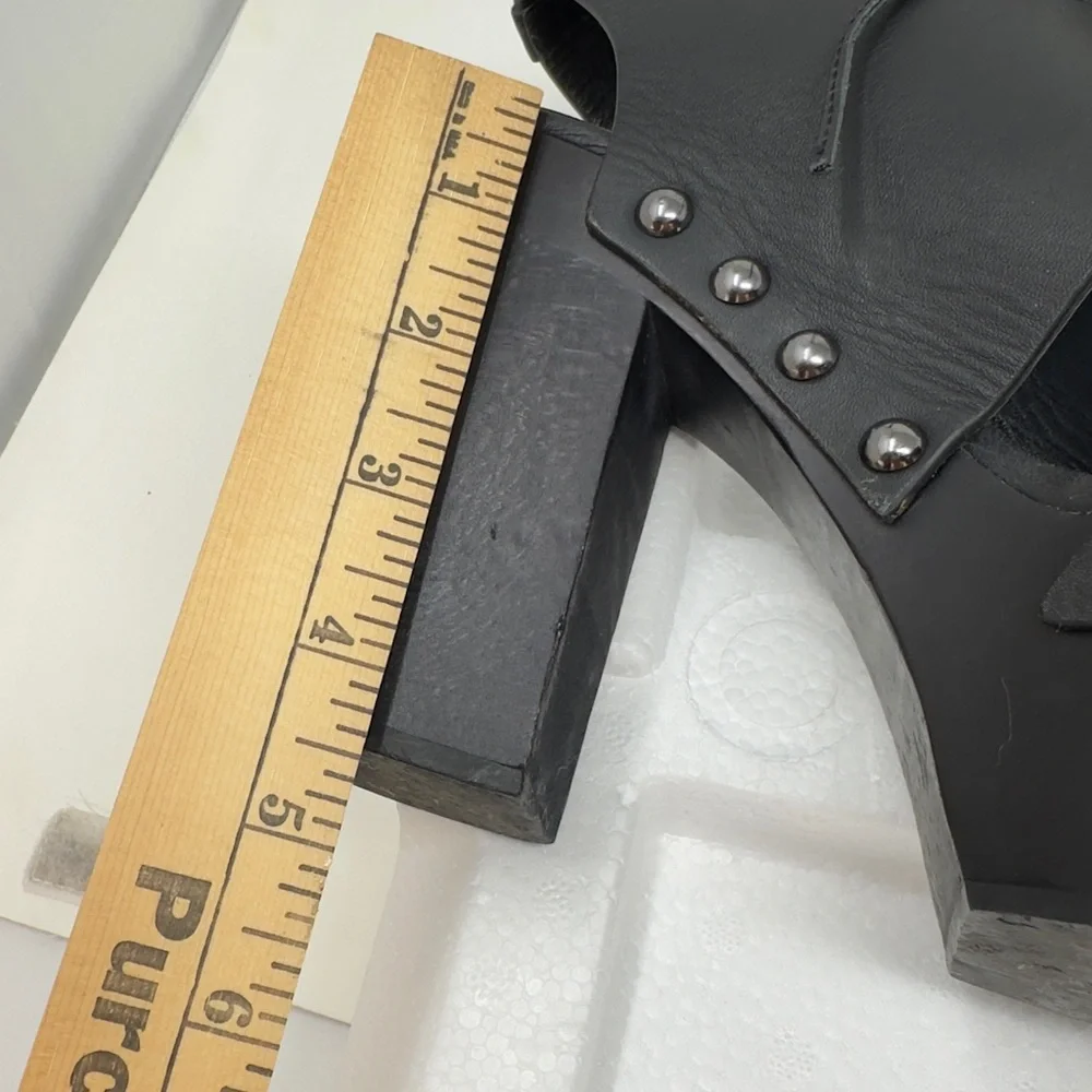 JIL SANDER NAVY Sandals / 36 / 6.5 To 7‎ BLK / Leather Black  5 Inches Tall